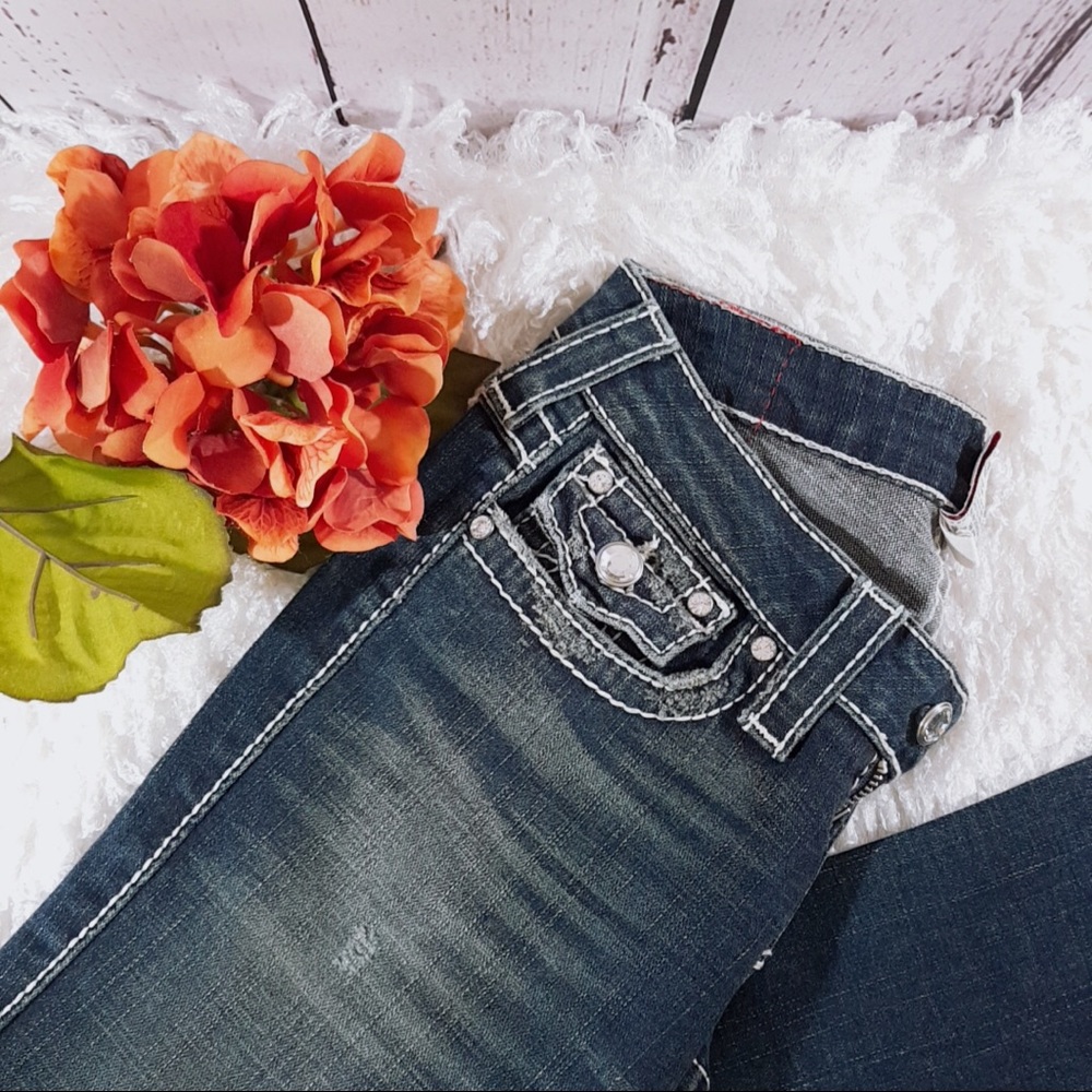 True Religion Disco Joey Bootcut Dark Blue Jeans